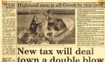 Το απόκομμα της εφημερίδας Evening Telegraph.